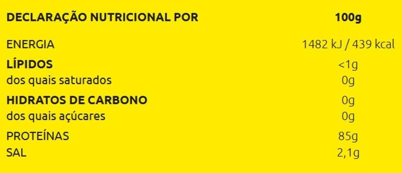 100% Clara de ovo em pó