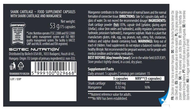 Cartilagem de Tubarão