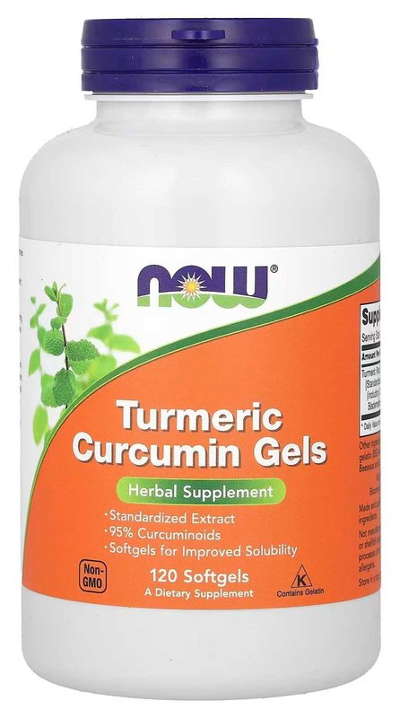 Curcumina de Curcuma em cápsulas moles