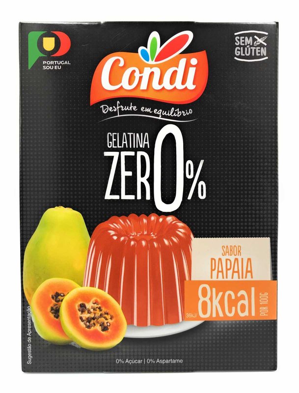 Gelatina Zero de Papaia