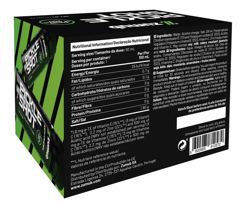 Pickle Shot Anti Cãibras