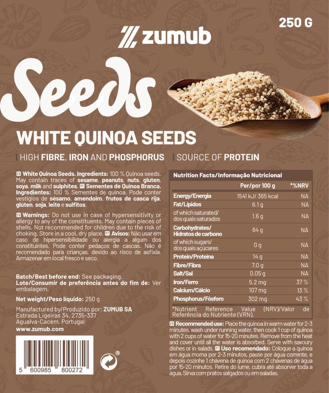 Sementes de Quinoa Branca