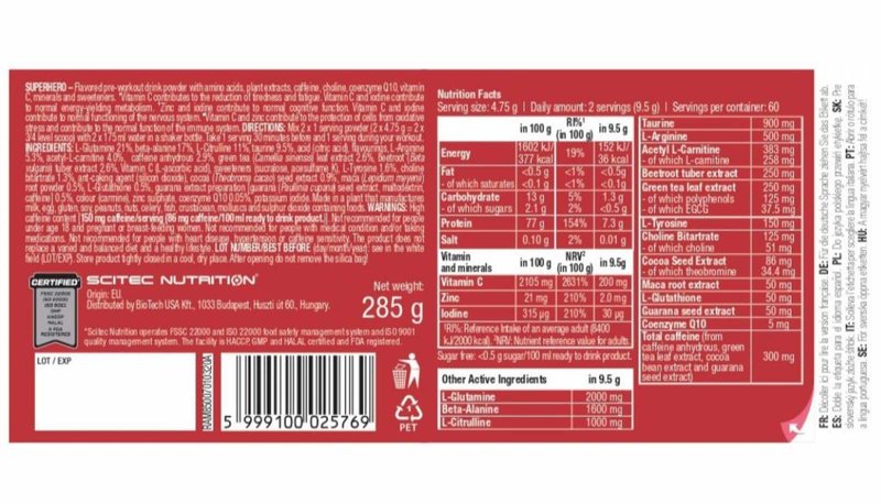 Superhero Pré-Treino